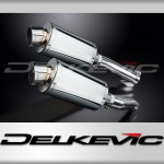 KAWASAKI Z1000 2010-2020 225mm OVAL STAINLESS SILENCER EXHAUST KIT