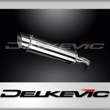 KAWASAKI KLE650 VERSYS 2007-2014 350mm ROUND STAINLESS BSAU SILENCER EXHAUST KIT
