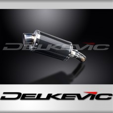 KAWASAKI KLE650 VERSYS 2007-2014 225mm OVAL CARBON SILENCER EXHAUST KIT