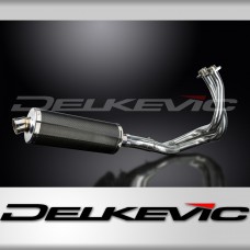 KAWASAKI KLE650 VERSYS 15-21 FULL EXHAUST SYSTEM 350mm CARBON OVAL SILENCER 
