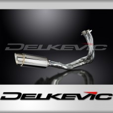 KAWASAKI KLE650 VERSYS 15-21 FULL EXHAUST SYSTEM 200mm STAINLESS ROUND SILENCER