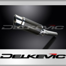 Kawasaki 1000 Versys 2010-2014 200mm Round Carbon Exhaust Silencer Can Kit