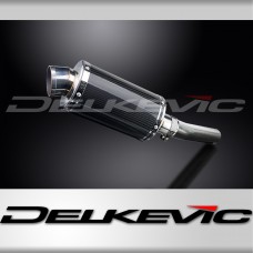 Kawasaki 1000 Versys 2010-2014 225mm Oval Carbon Exhaust Silencer Can Kit