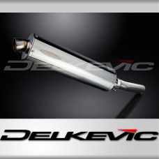 Kawasaki 1000 Versys 2010-2014 450mm Oval Stainless Exhaust Silencer Can Kit