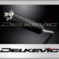 Kawasaki 1000 Versys 2010-2014 450mm Oval Carbon Exhaust Silencer Can Kit