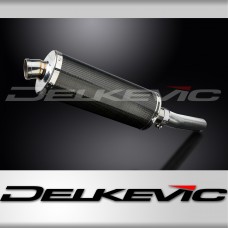 Kawasaki 1000 Versys 2010-2014 350mm Oval Carbon Exhaust Silencer Can Kit