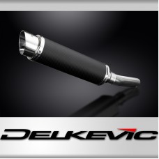 Kawasaki 1000 Versys 2010-2014 350mm Round Carbon Exhaust Silencer Can Kit