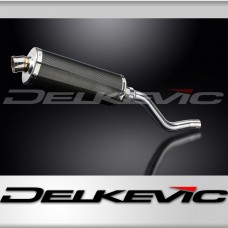 Kawasaki KLR650E 2008-2024 350mm Oval Carbon Exhaust Silencer Can Kit