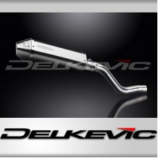 Kawasaki KLR650E 2008-2024 320mm Tri-Oval Stainless Exhaust Silencer Can Kit