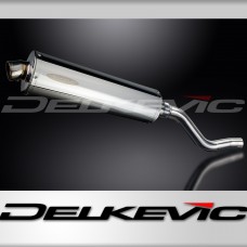 Kawasaki KLR650E 2008-2024 450mm Oval Stainless Exhaust Silencer Can Kit