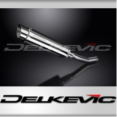 KAWASAKI KLR650A 1987-2007 350mm ROUND STAINLESS BSAU SILENCER EXHAUST KIT