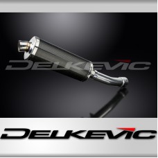 KAWASAKI ZX9R NINJA 1998-1999 350mm OVAL CARBON BSAU SILENCER EXHAUST KIT