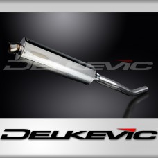 KAWASAKI ZX9R NINJA 2000-2001 450mm OVAL STAINLESS BSAU SILENCER EXHAUST KIT