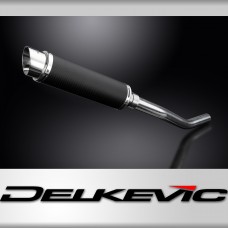 KAWASAKI ZX9R NINJA 2000-2001 350mm CARBON ROUND BSAU SILENCER EXHAUST KIT