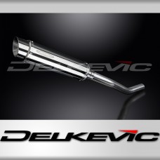 KAWASAKI ZX9R NINJA 2000-2001 350mm ROUND STAINLESS BSAU SILENCER EXHAUST KIT