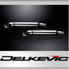 HONDA VTX1800F/N/R/S/T 04-08 410mm CUSTOM SILENCER EXHAUST KIT TURN OUT  