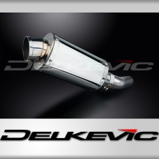 KAWASAKI ZX10R NINJA 2008-2010 225mm OVAL STAINLESS SILENCER EXHAUST KIT