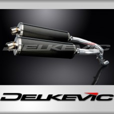 KAWASAKI ZX10R NINJA 2006-2007 450mm OVAL CARBON BSAU SILENCER EXHAUST KIT