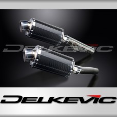 KAWASAKI ZZR1200 NINJA 2002-2005 225mm OVAL CARBON SILENCER EXHAUST KIT