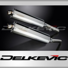 KAWASAKI ZZR1200 NINJA 2002-2005 450mm OVAL STAINLESS BSAU SILENCER EXHAUST KIT