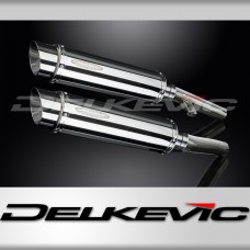 KAWASAKI ZZR1200 NINJA 2002-2005 350mm ROUND STAINLESS BSAU SILENCER EXHAUST KIT