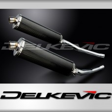 KAWASAKI ZZR1400 NINJA 2006-2007 450mm OVAL CARBON BSAU SILENCER EXHAUST KIT