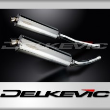 KAWASAKI ZZR1400 NINJA 2006-2007 450mm OVAL STAINLESS BSAU SILENCER EXHAUST KIT