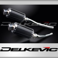 KAWASAKI ZZR1400 NINJA 2006-2007 225mm OVAL CARBON SILENCER EXHAUST KIT