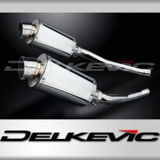 KAWASAKI ZZR1400 NINJA 2006-2007 225mm OVAL STAINLESS SILENCER EXHAUST KIT