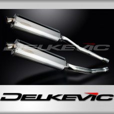 KAWASAKI ZZR1400 NINJA 2008-2011 450mm OVAL STAINLESS BSAU SILENCER EXHAUST KIT