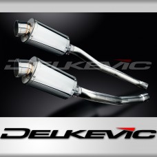 KAWASAKI ZZR1400 NINJA 2008-2011 225mm OVAL STAINLESS SILENCER EXHAUST KIT