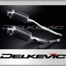 KAWASAKI ZZR1400 NINJA 2008-2011 225mm OVAL CARBON SILENCER EXHAUST KIT