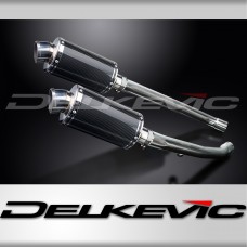 Kawasaki ZZR1400 ZX14 2012-2023 225mm OVAL CARBON SILENCER EXHAUST KIT