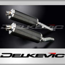 KAWASAKI ZZR400 ZZR600 1990-2009 350mm CARBON BSAU SILENCER EXHAUST KIT