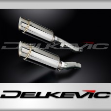 KAWASAKI ZZR400 ZZR600 1990-2009 200mm ROUND STAINLESS SILENCER EXHAUST KIT