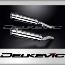 KAWASAKI ZZR400 ZZR600 1990-2009 350mm ROUND STAINLESS BSAU SILENCER EXHAUST KIT