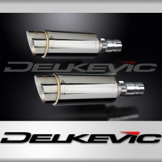 KAWASAKI EN500C 1996-2009 200mm ROUND STAINLESS SILENCER EXHAUST KIT