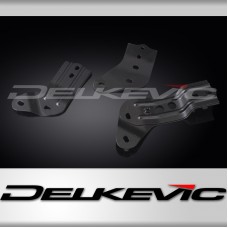 Kawasaki H2B H2C 750 74-75 Black Painted Delkevic Exhaust Silencer Brackets