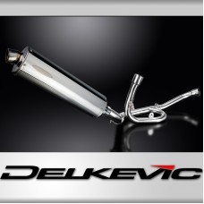 SUZUKI DL1000 V-STROM 14-20 DECAT 450mm OVAL STAINLESS BSAU SILENCER EXHAUST KIT