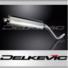 SUZUKI DR650 SE 1996-2019 450mm OVAL STAINLESS BSAU SILENCER EXHAUST KIT