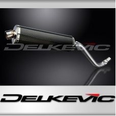 SUZUKI DR650 SE 1996-2019 450mm OVAL CARBON BSAU SILENCER EXHAUST KIT