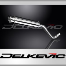 SUZUKI DR650 SE 1996-2019 350mm ROUND STAINLESS BSAU SILENCER EXHAUST KIT