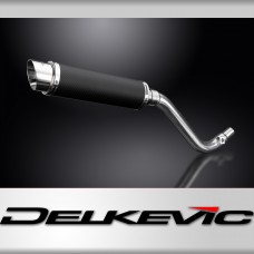 SUZUKI DR650 SE 1996-2019 350mm CARBON ROUND BSAU SILENCER EXHAUST KIT 