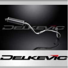 SUZUKI DR650SE 1996-2019 FULL EXHAUST SYSTEM 350mm CARBON OVAL BSAU SILENCER