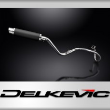 SUZUKI DR650SE 1996-2023 FULL EXHAUST SYSTEM 350mm CARBON ROUND BSAU SILENCER