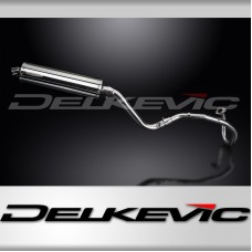 SUZUKI DR650SE 1996-2019 FULL EXHAUST SYSTEM 450mm STAINLESS OVAL BSAU SILENCER