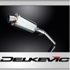 SUZUKI DR650 1990-1995 225mm OVAL STAINLESS SILENCER EXHAUST KIT