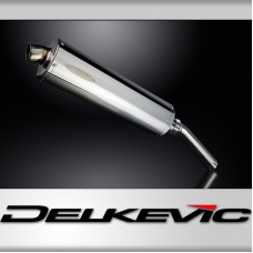 SUZUKI DR650 1990-1995 450mm OVAL STAINLESS BSAU SILENCER EXHAUST KIT