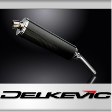 SUZUKI DR650 1990-1995 450mm OVAL CARBON BSAU SILENCER EXHAUST KIT