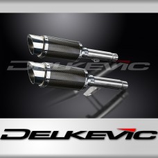 KAWASAKI GPZ900R ZX900A 1984-03 200mm ROUND CARBON  SILENCER EXHAUST KIT
